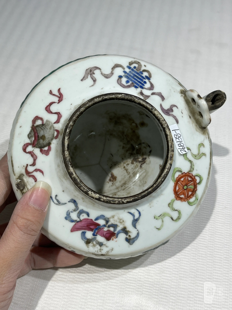 清代 粉彩茶壶一组十五件 - 图62